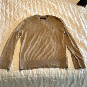 All Saints Beige Crewneck Sweater